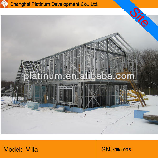 European style steel prefab villa with CE certificated