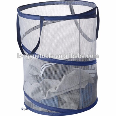 camp laundry usage and mesh material pop up laundry hamper