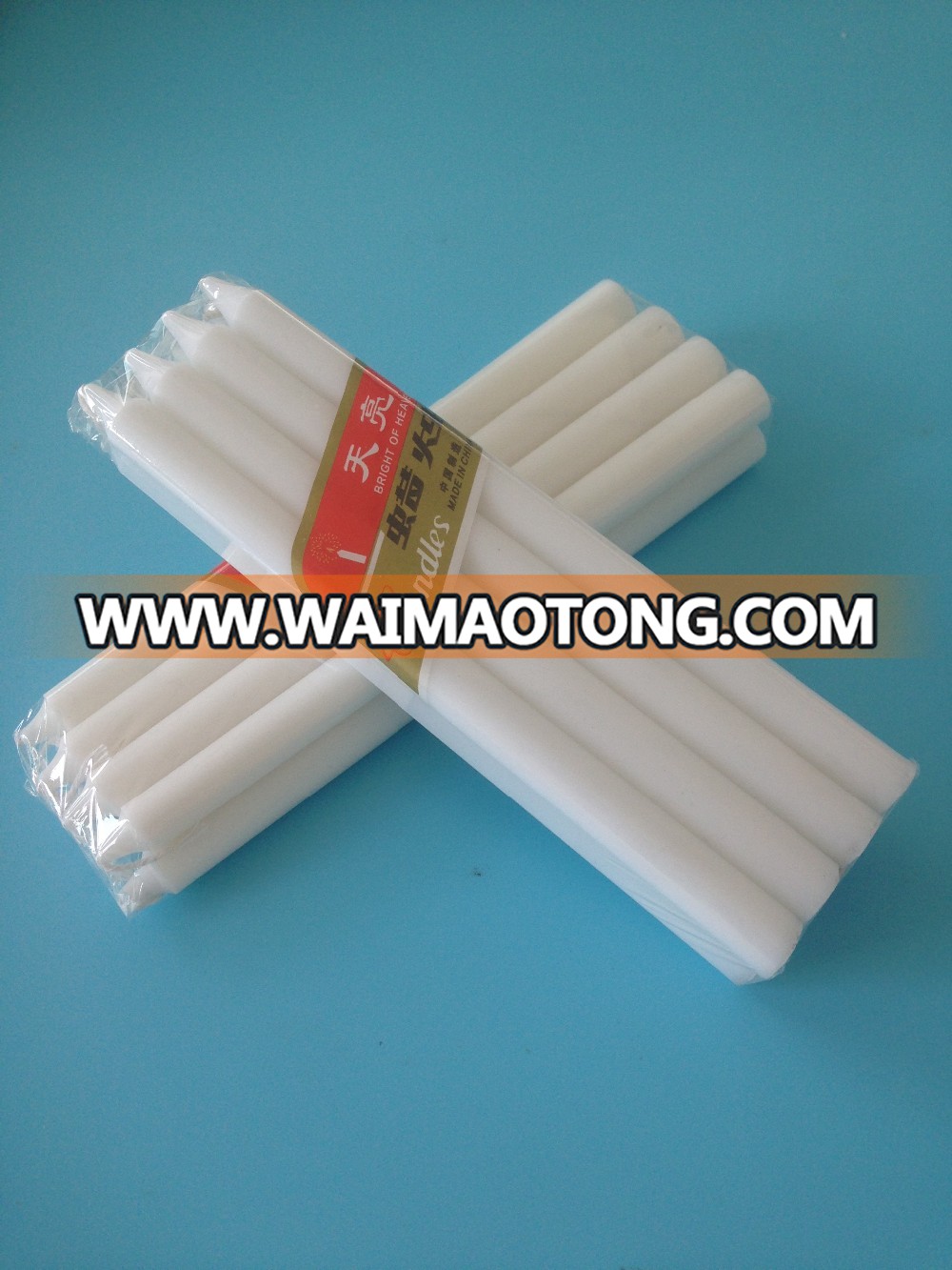 Top Quality different size white fluted candles