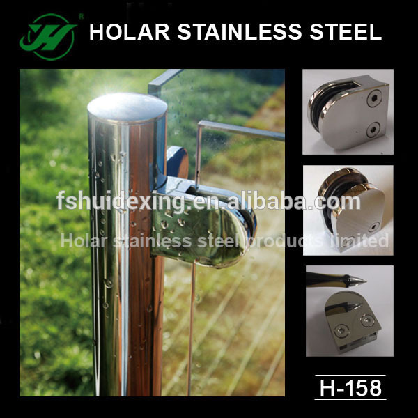 mirror polished stainless steel glass clamp,glass railing clamp, glass holder