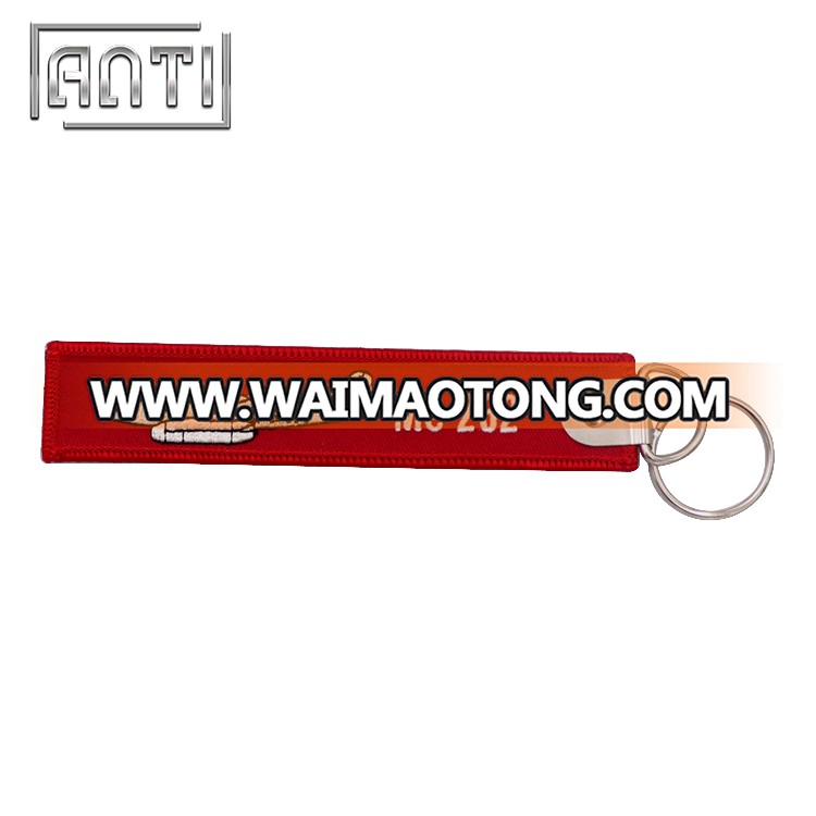 Wholesale High Quality Double Side Custom Print Embroidery Keychain for Promotion Computer Embroidery Designs