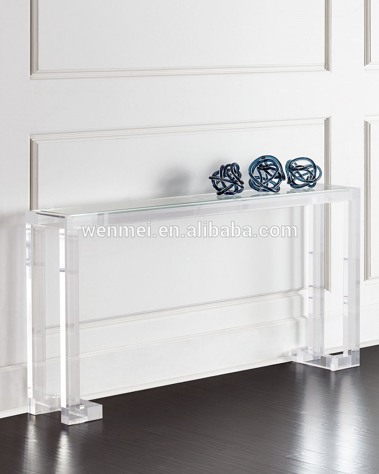 Acrylic Modern Design Console Table for Living Room