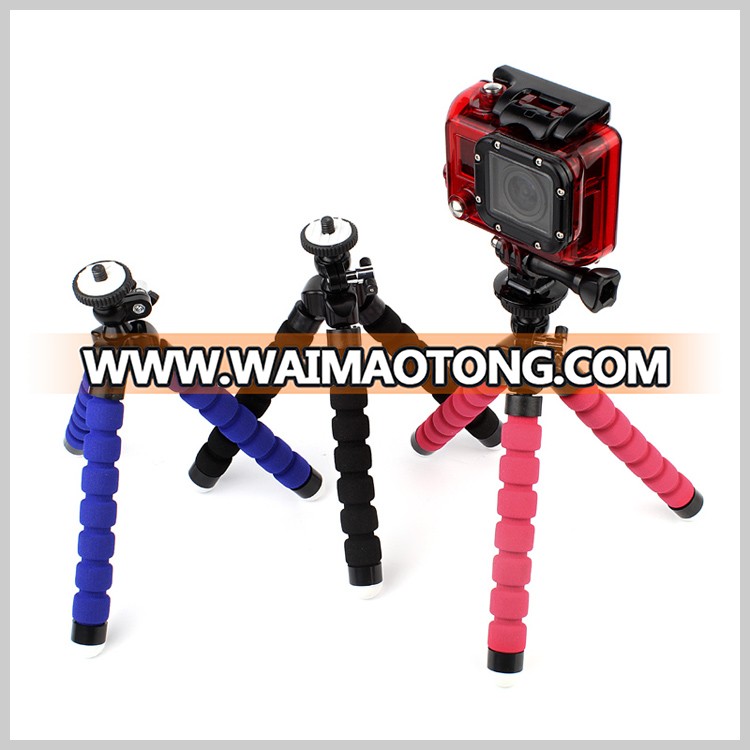 Mini Flexible Sponge Octopus Tripod Holder Mount Adapter for Mobile Phone Smartphone Tripod