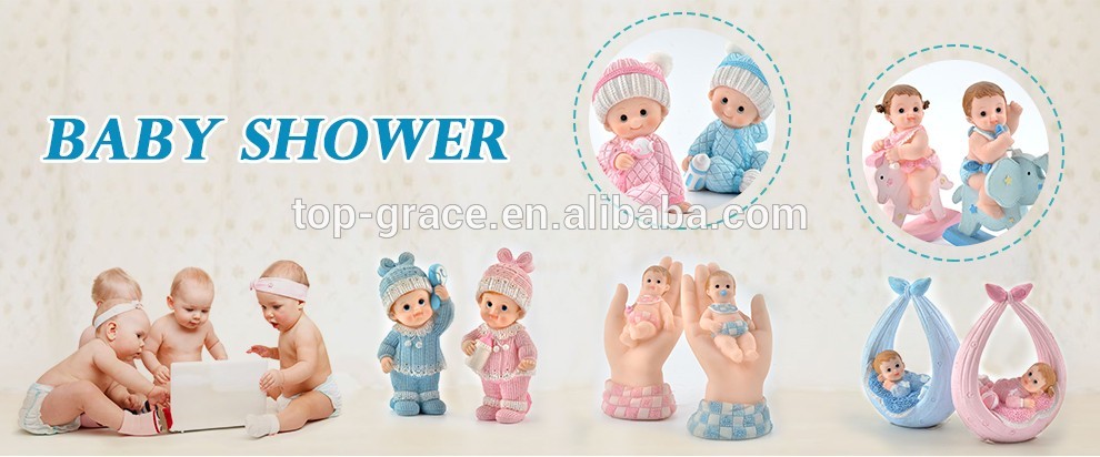 Custom Resin Boy Girl Baptism Gifts Polyresin Figurines Baby Souvenirs Decorations