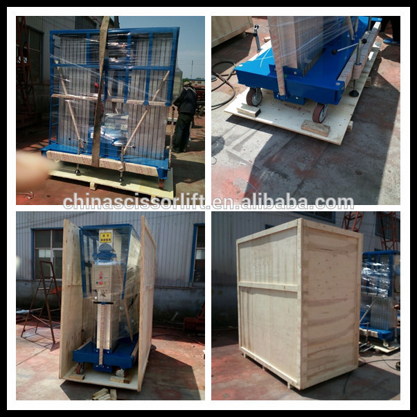 Aluminum alloy single person hydraulic lift