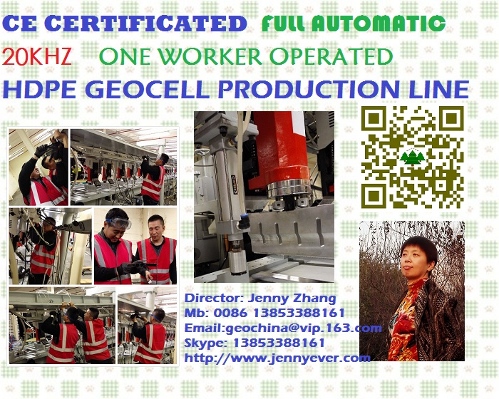 CE certificated Geocell Production Line 20khz 15khz Taiwan Generator Alluminum Welding moulds