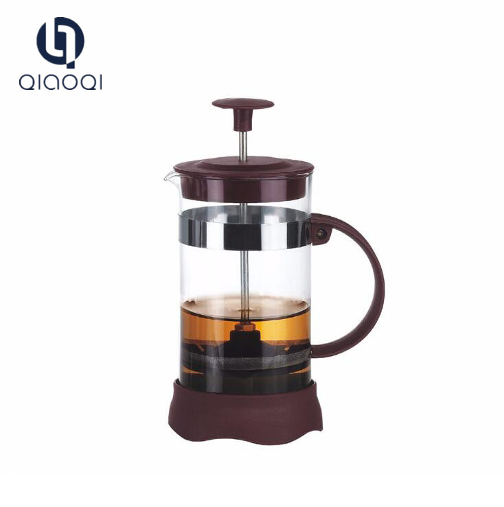 Hot sell 350ml french coffee press with borosilicate glass and stainless steel coffee plunger