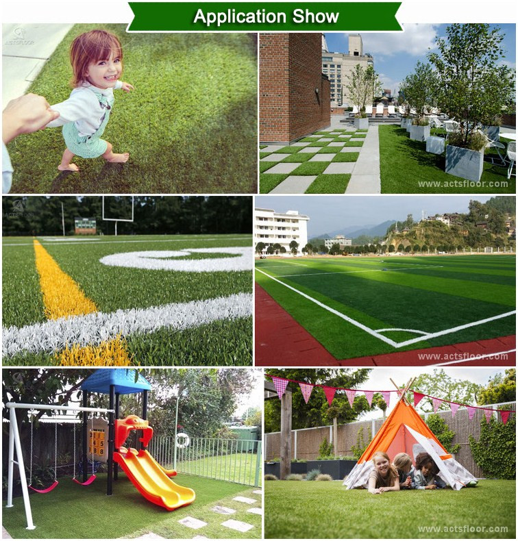 Ornament Green Landscaping Flooring Artificial Grass Roll