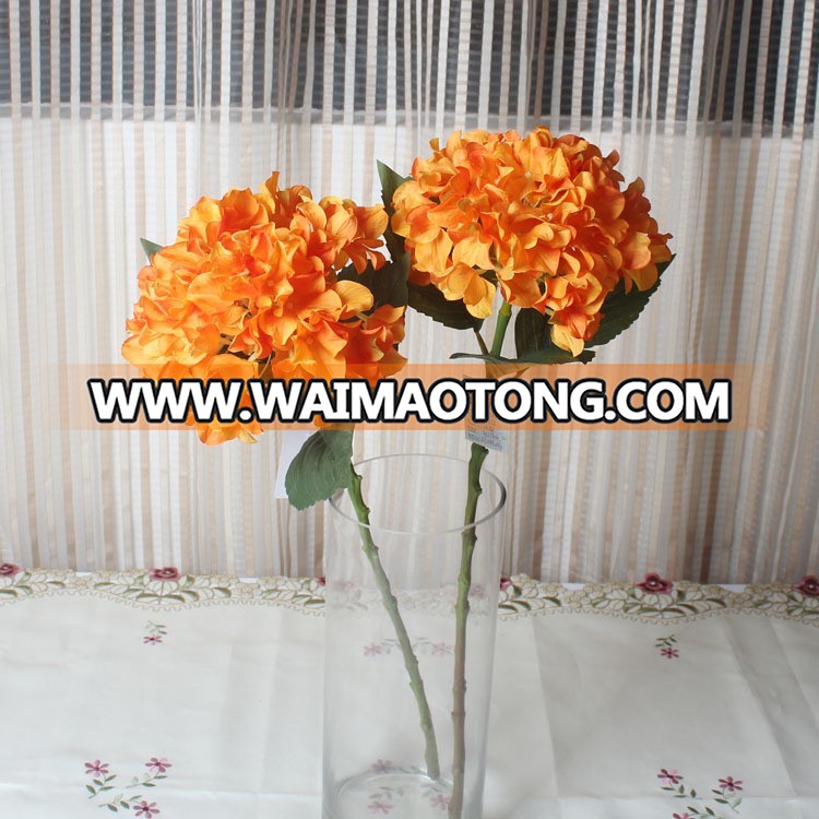 High quality wholesale artificial white hydrangea silk flowers