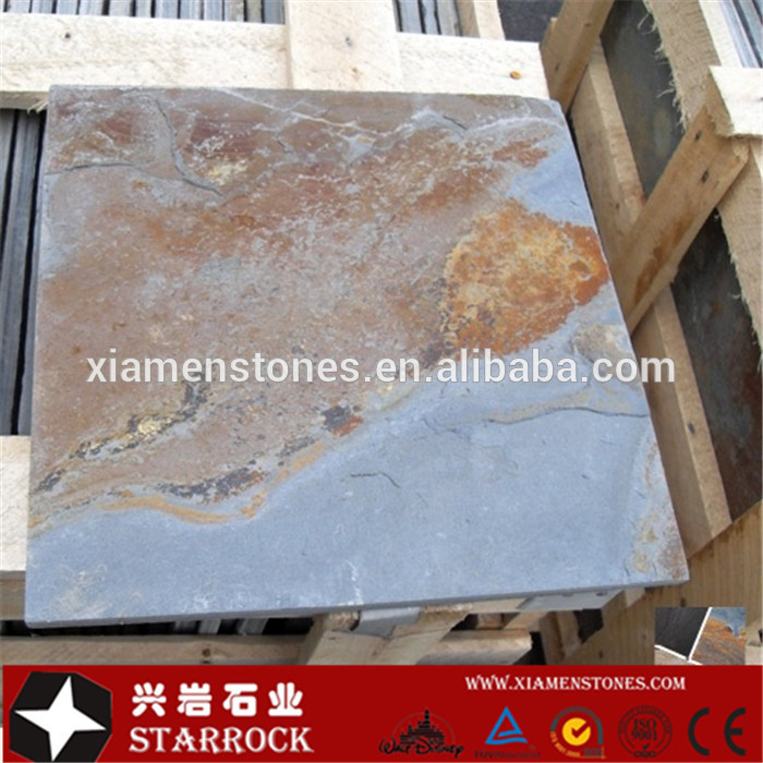 Natural split exterior floor paving stone interlocking outdoor slate tile