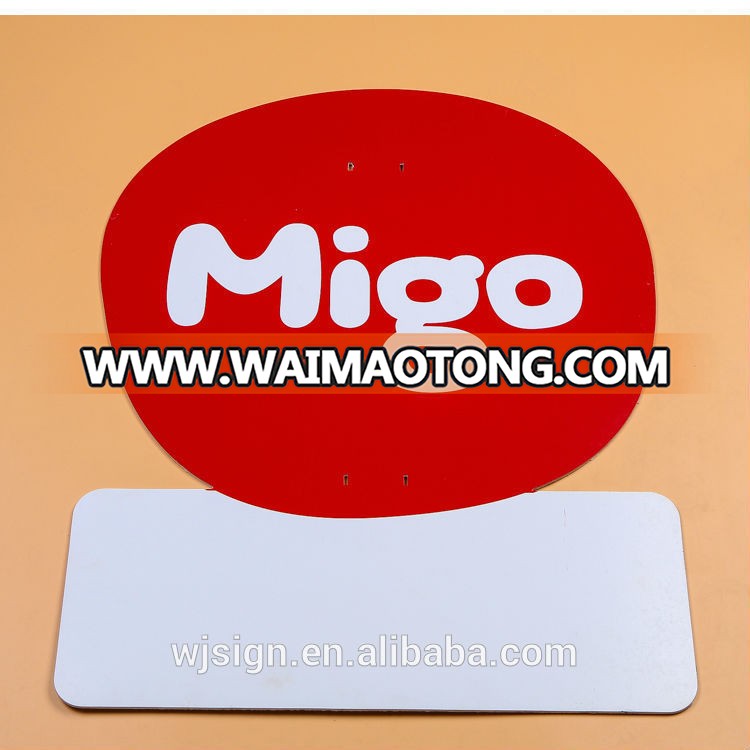 Cheap Plastic Advertising Small Customized Product Display Sign