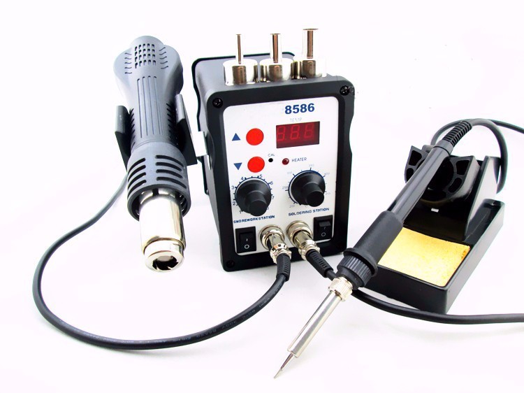 On Sale Thermostat Electric Hot Air Gun 8586 Hot Air Soldering Station For Soldering Rework Station