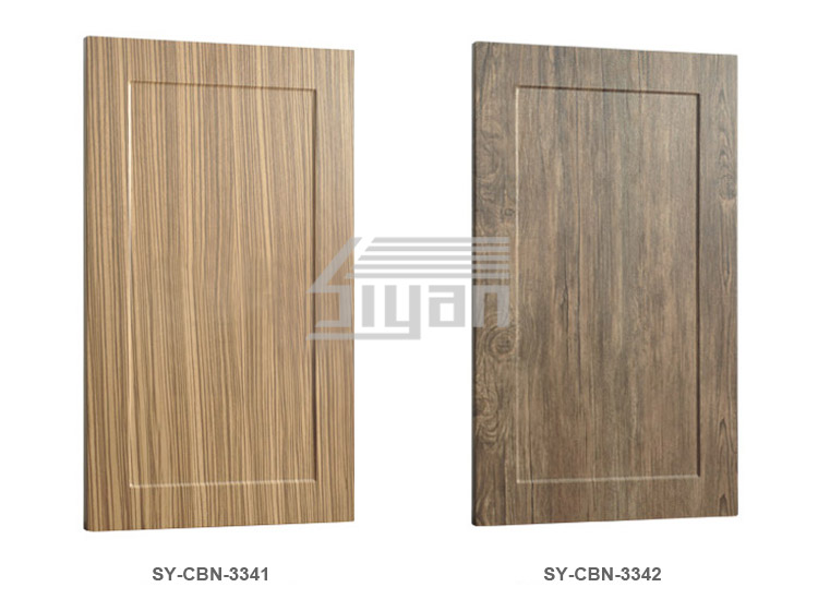 pvc coated melamine ready made kitchen cabinet doors