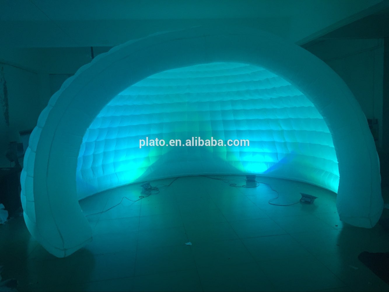 Custom large inflatable half dome shell tent for outdoor event