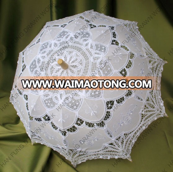 handmade lace wedding fan for bridal