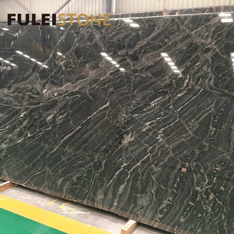 Wholesale Price Natural Polished Black Silver Paradiso Granite Slabs