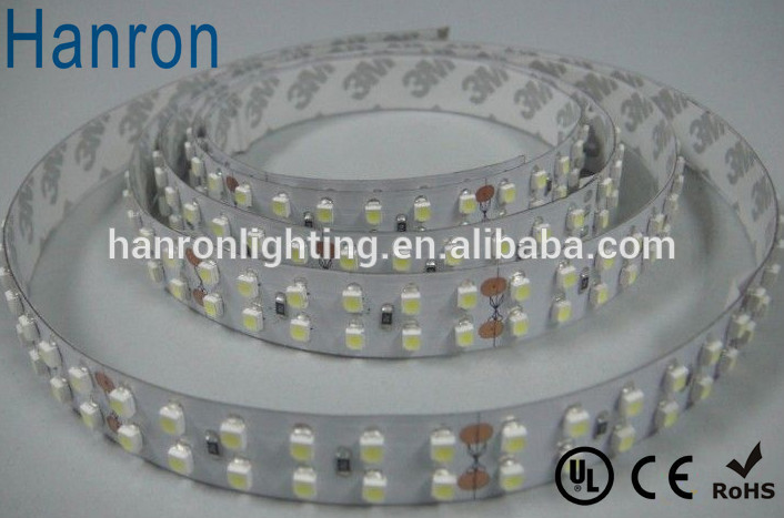 5 years warranty double line/row smd 3528 240led/m 24v led strip light IP20 single color