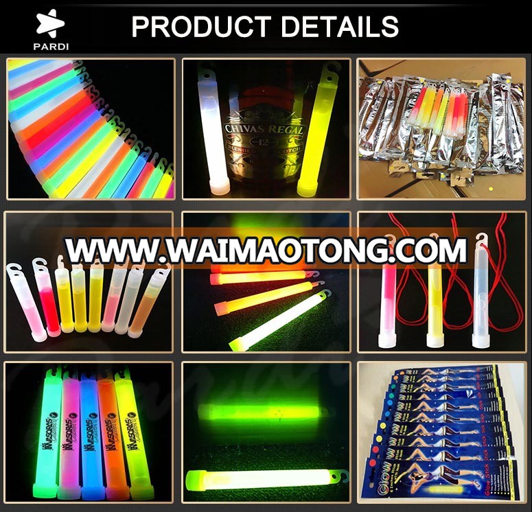 Special emergency lighting 15*150mm 6inch glow light stick