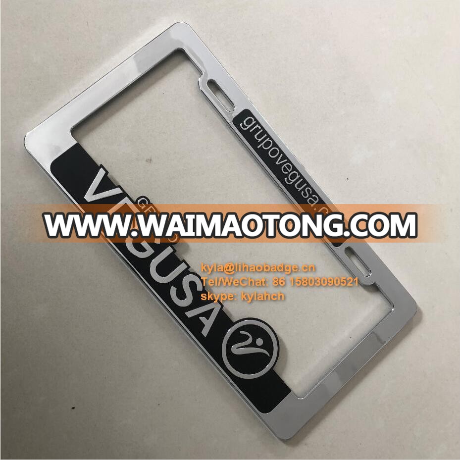 Luxury Car license plate holder, auto license plate frame, American license plate holder.