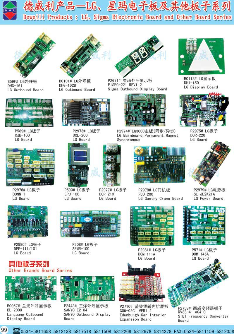 ODIS/LG SIGMA DHG-161 AEG02C376B/LG Main Board, Elevator Control Card, LG Elevator Parts DHG-161/Lift PCB Board DHG-161