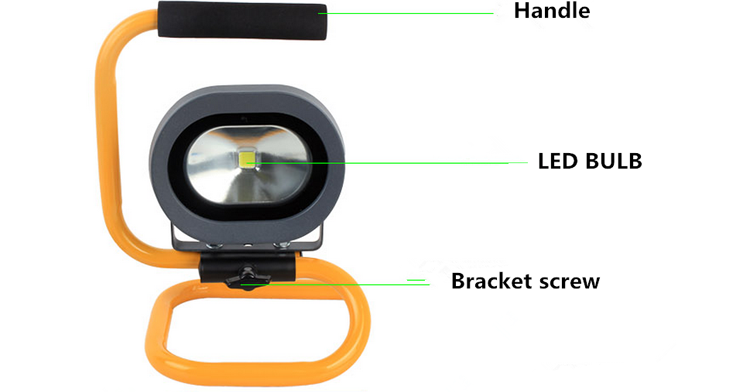 led flood light 10W 20W 30W rechargeable led flood light/portable led battery work light