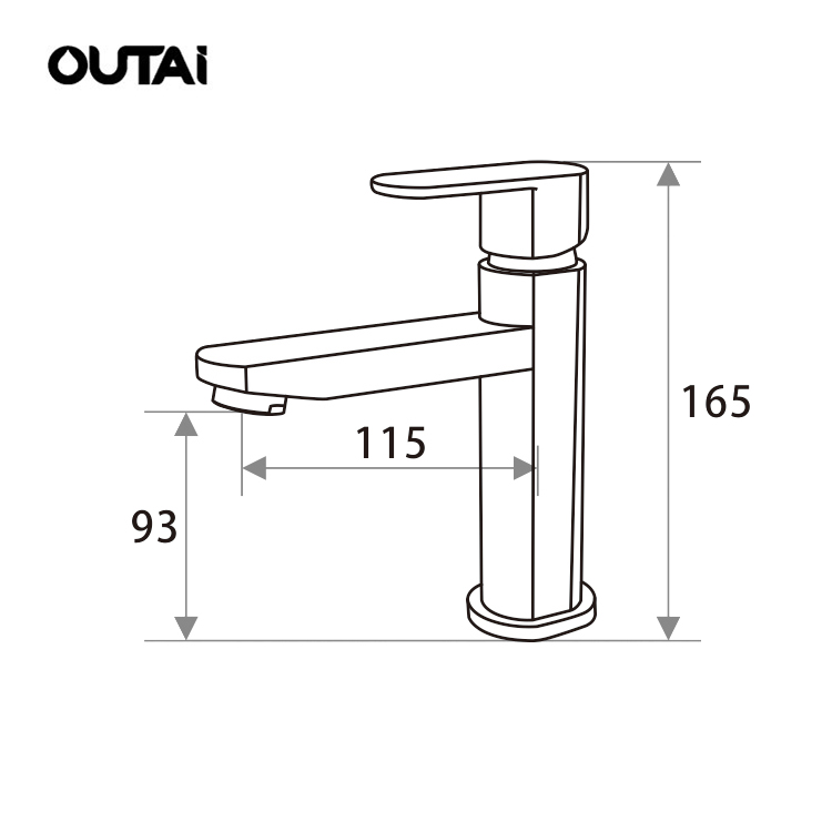 Luxury brass basin water high grade deck mount bathroom taps faucet for sink