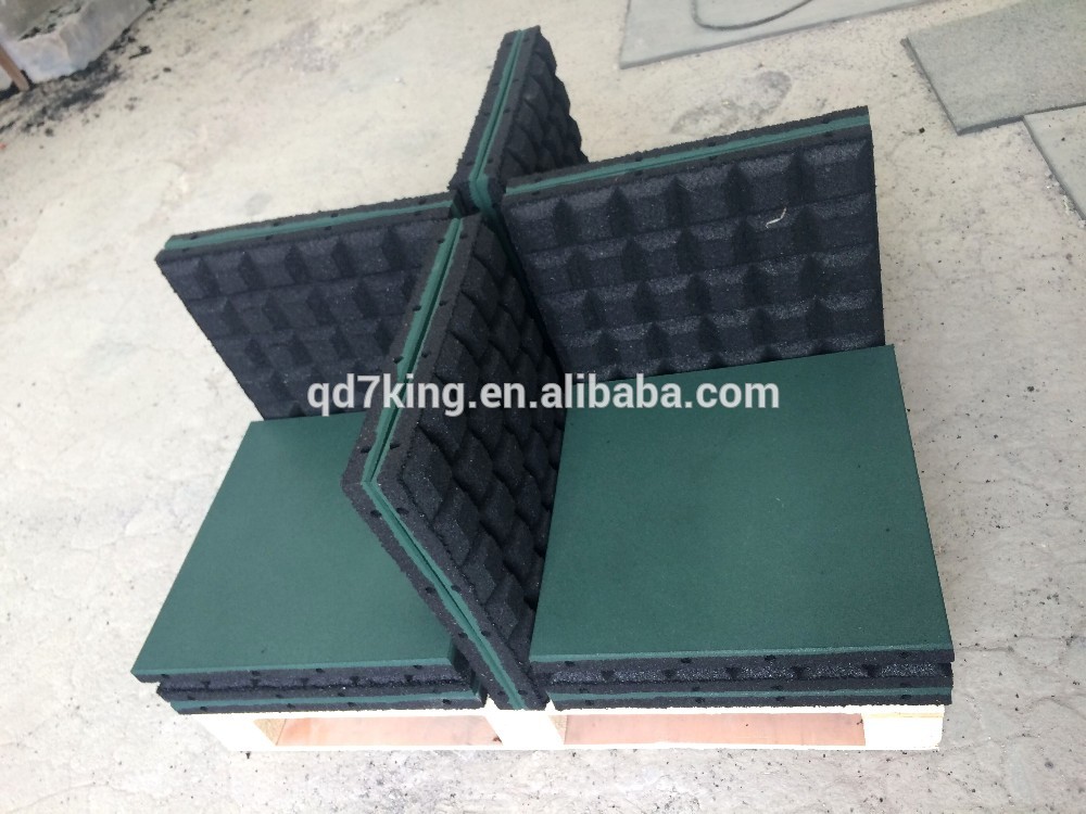 Qingdao 7King easy install no smell rubber floor pavers tiles mat used for playground/blind with low price