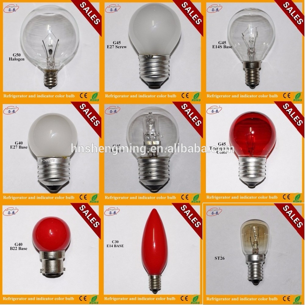 T22 indicator oven light bulb 15w e14 240v 300 degree heat resistant lamp microwave oven bulb