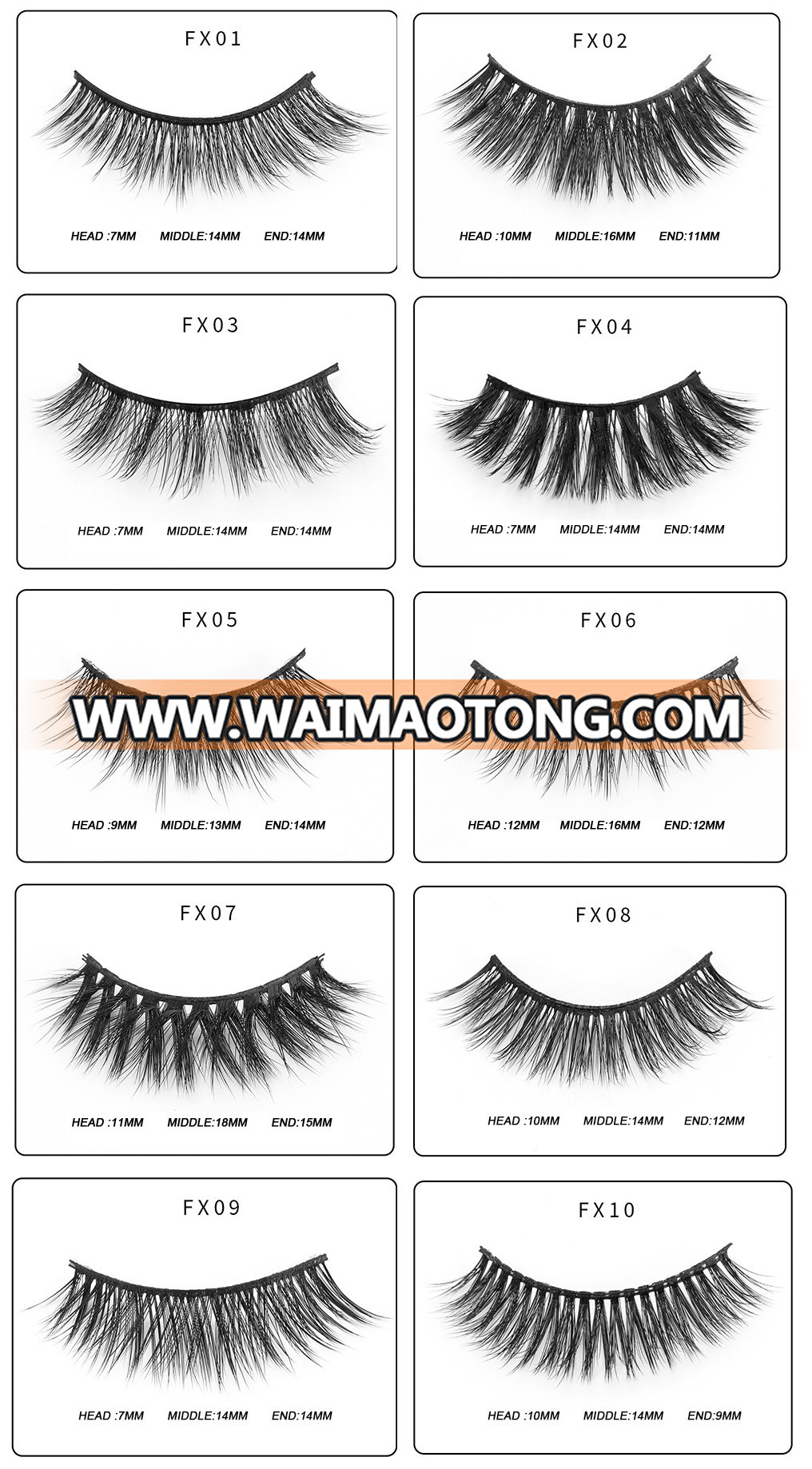 Hot-sale custom package single mink eyelash false