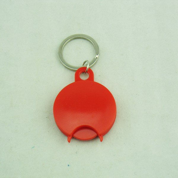 plastic supermarket shopping cart /trolley token coin keyring