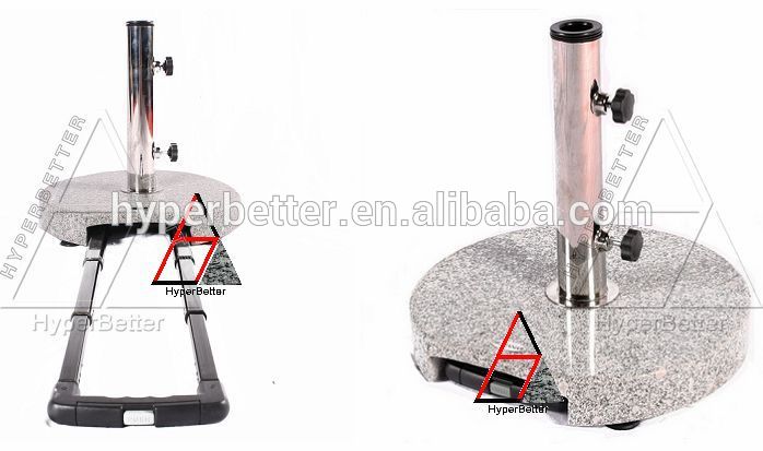 Round Trolly granite sun umbrella base