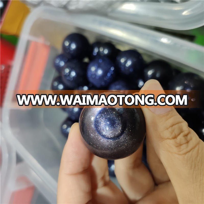 10-20mm natural blue gold stone sphere