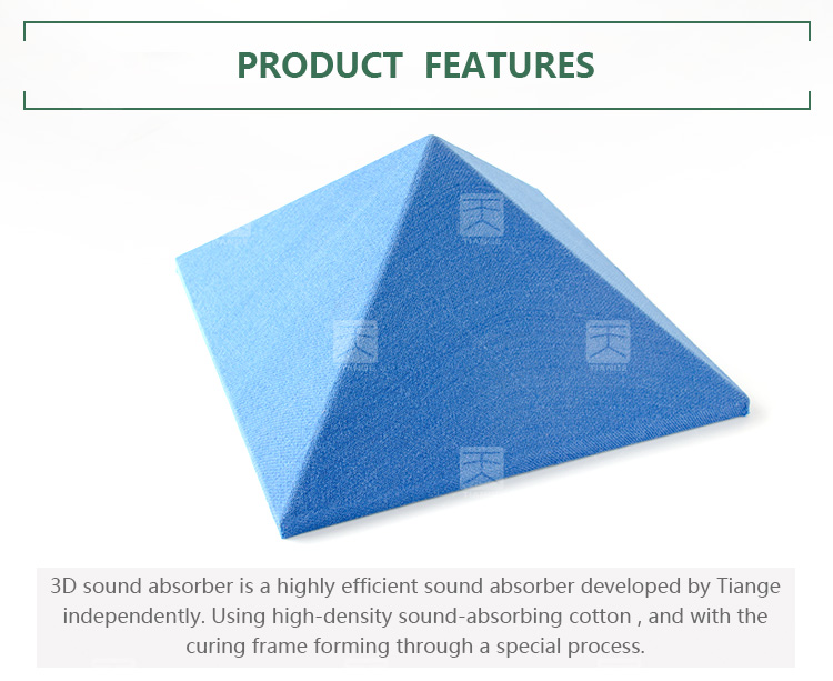 TianGe factory price sound proof insulation 3d acoustic wall panel