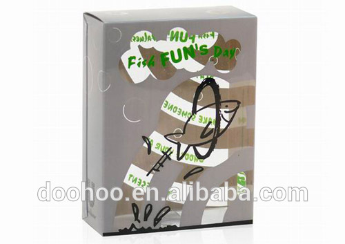 PET plastic folding packaging boxes for cosmetic products