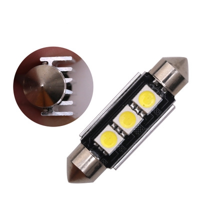 Car Refit Led Reading Light Aluminum Cooling Canbus Festoon 5050 3 Smd