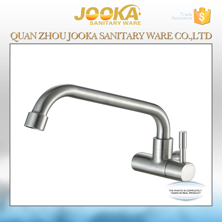 Chinese factory stainless steel wall in kitchen sink faucets