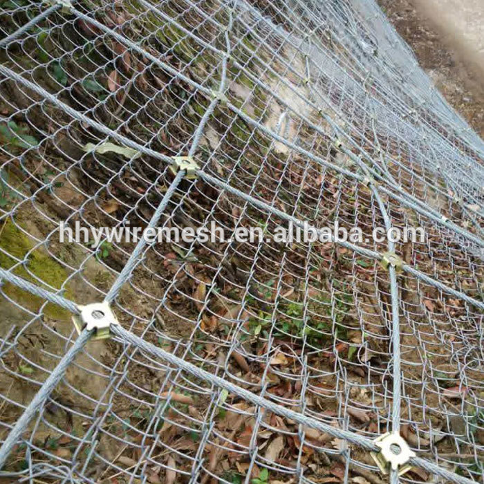 SNS Rockfall slope protection netting stainless steel wire rope mesh net price