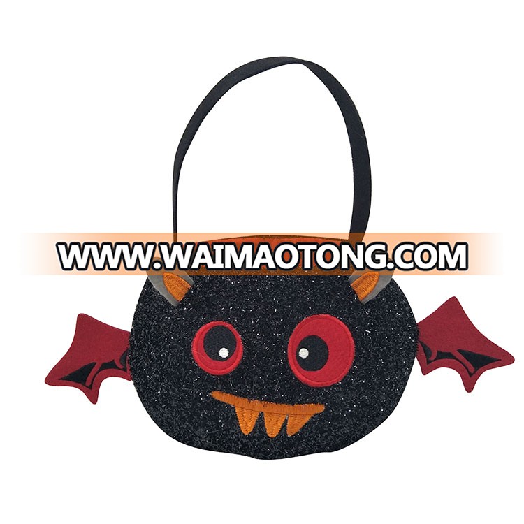 Hot custom children felt toy bucket kids Halloween Treat Bag for candy