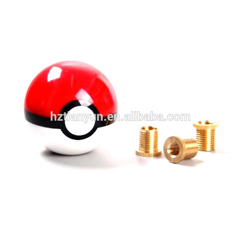 Manufacturing 52mm Red Pokemon Ball Car shift knob