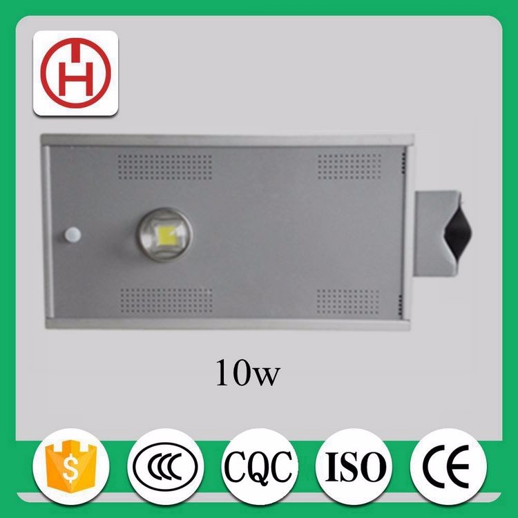 China manufacturer 10w all in one solar street light with CE&RoHS