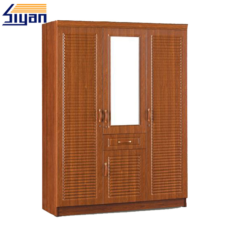 double folding louver door wardrobe