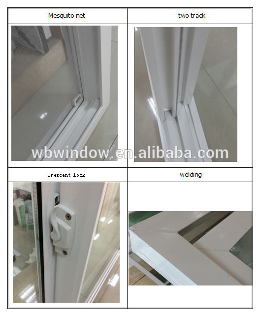 2018 Factory Price pvc American Glass lifting Windows style