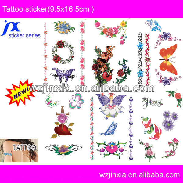 3D OEM sexy body temporary tattoo sticker