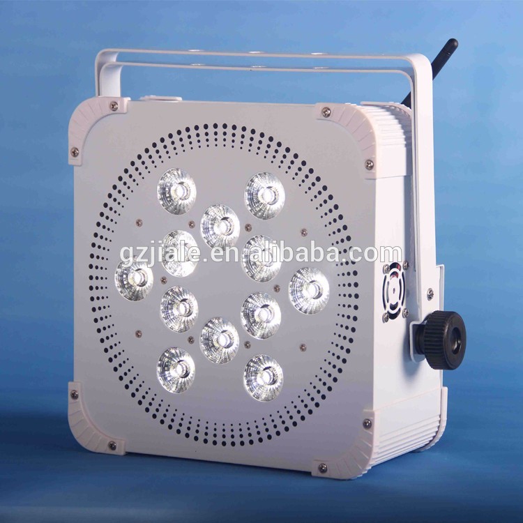 9*18W led dmx flat par light, 6in1 par show lights wireless battery light