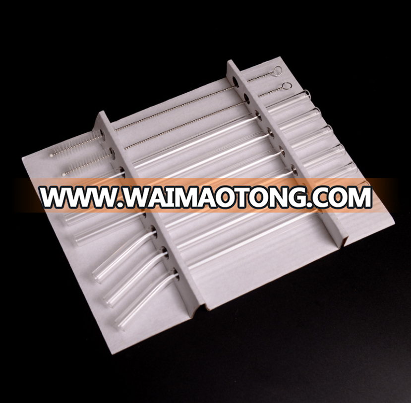 wholesale transparent glass straws