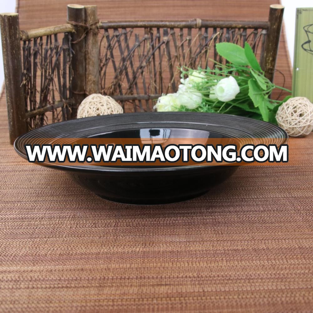 high quality dinner dishes super black porcelain serving dishes