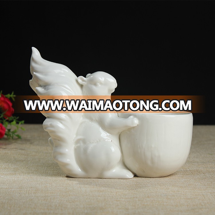 bulk glazed animal shape ceramic flower pots