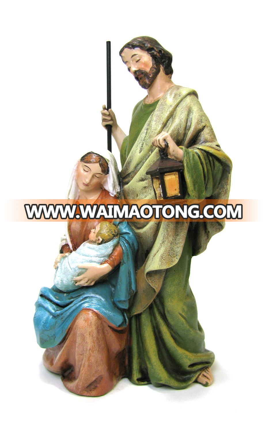 Resin Statue The Holy Family Jesus Mary Joseph Religious Gift