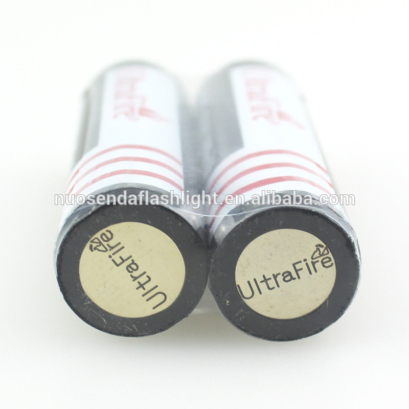 U-F BRC18650 3600mAh 3.7V Li-ion Rechargeable Battery with Protected PCB (1Pair)