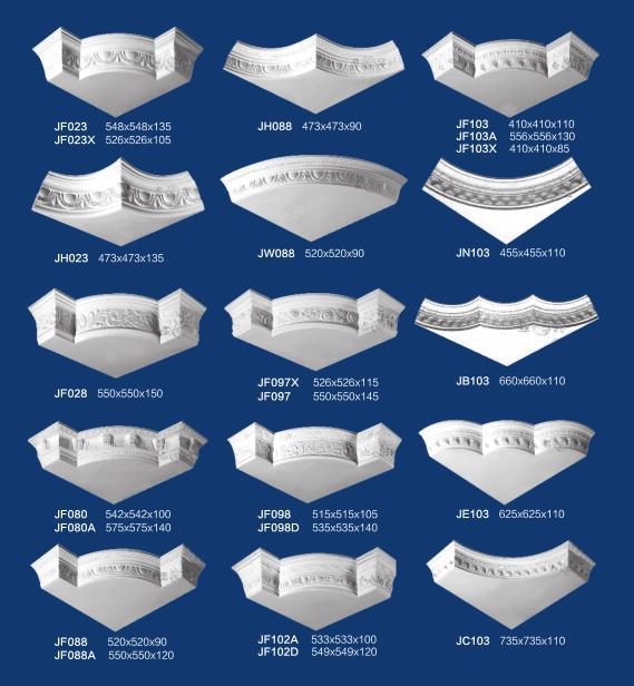 3D clear strong well-liked gypsum corner